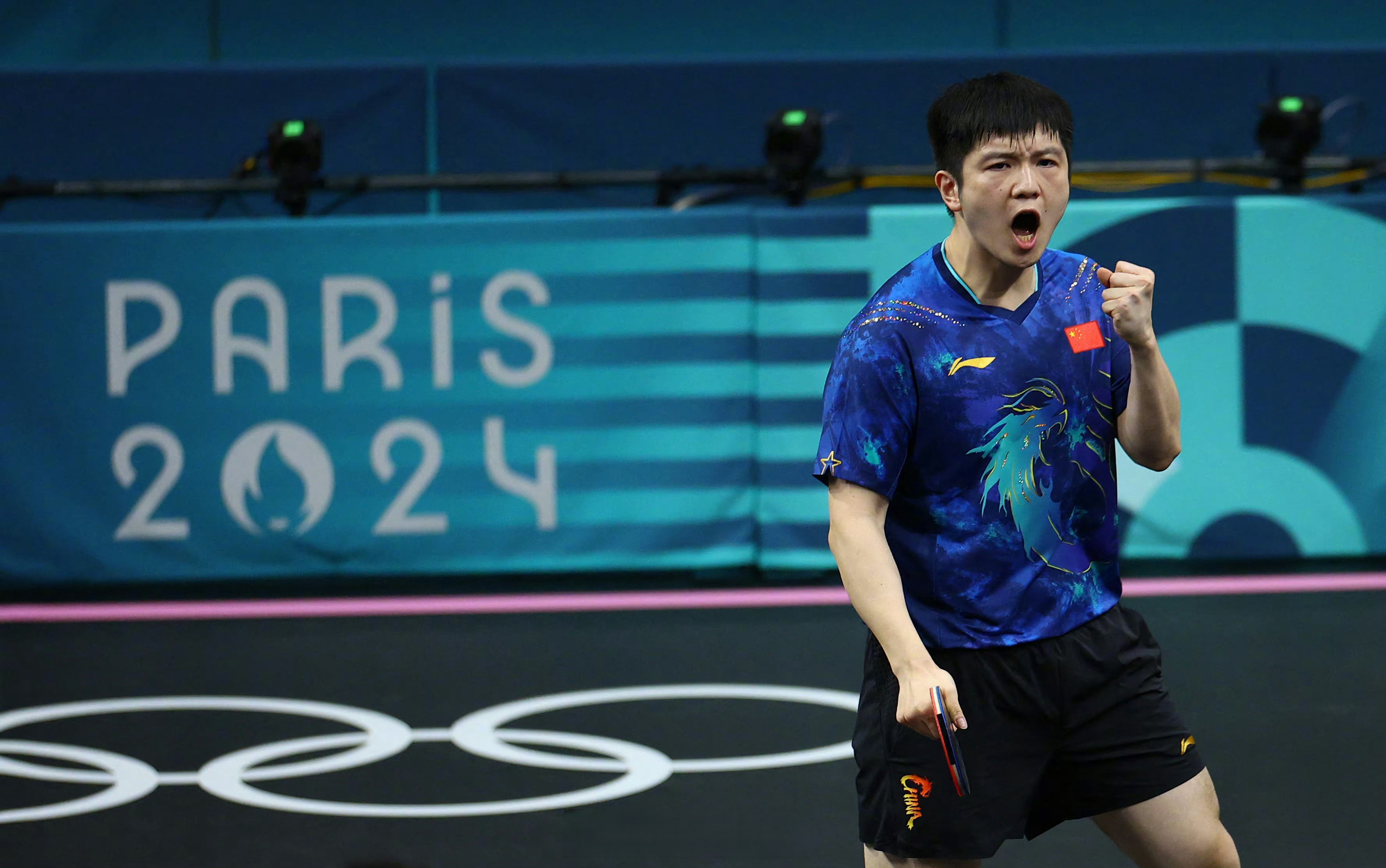 关于中国乒乓球队强势法国乒乓球队，樊振东统治全场的信息